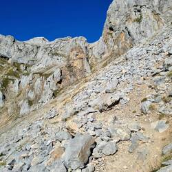 Über das "Gregel" hinunter...