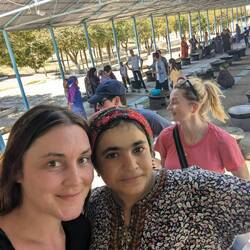 One of the friendly Paraw Bibi pilgrims