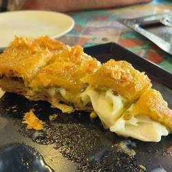 Baklava with Turkish icecream