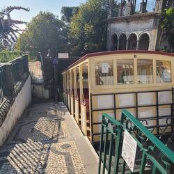 an antique funicular...Built in 1882 entirely powered by water