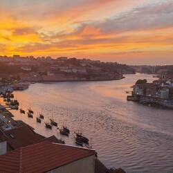 sunset near our hotel