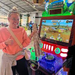 Eine Arcade. Da fühlt man sich wieder wie ein Kind 🙈