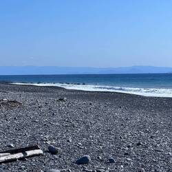 Beautiful Basalt Sand Beach