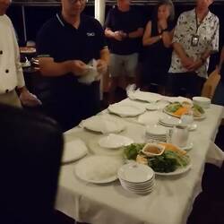 On deck cookery lesson