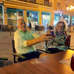 Kim is delighted with his Sangria