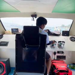 The captain of our ferry to Lombok