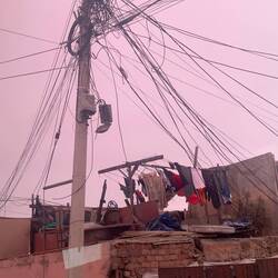 Heading to our hotel - feels like I'm back in India