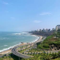 Looking back at Miraflores where our hotel is