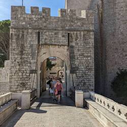 Our entrance to old town Dubrovnik