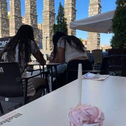 Nice view while eating ice-cream