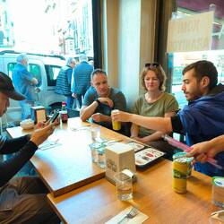 The rest of our group at lunch