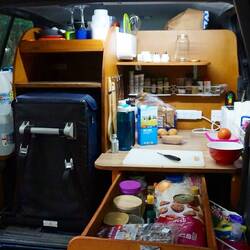 Unsere Küche im Heck