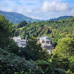 First glimpse of the monastery.
