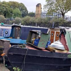 Regent's Canal; residential narrowboats