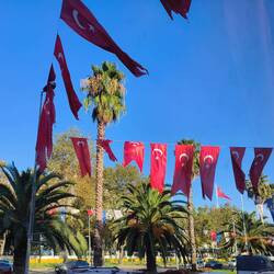 Flags are still up from Independence Day 30 August