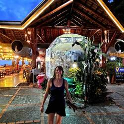 Costa Ricanisches Essen im Restaurant "zum Flugzeugabsturz"