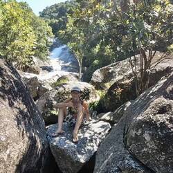 First glimps of the big waterfall