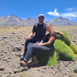 Ein kurzer Zwischenstopp auf einem Pass, spannende Pflanzen