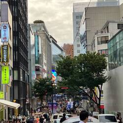 Myeongdong shopping area 🤩