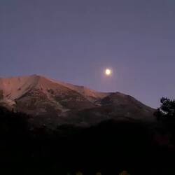 Mondaufgang im Zeitraffer