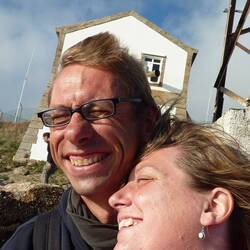 Jörg and me at lighthouse