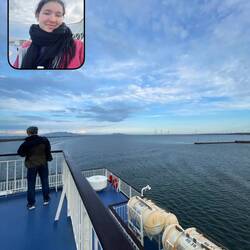 Auf der Fähre zurück