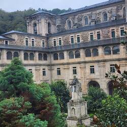 Looking across the courtyard
