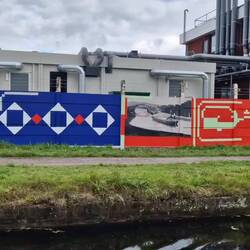 Refreshing the original 2000 mural was organised by Super Slow Way, a Lancashire arts programme.