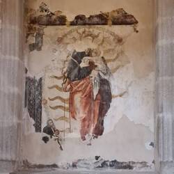 Wandmalerei in der Kirche