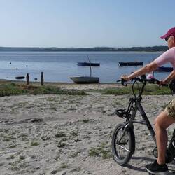 Fahrradtour entlang der Lagune.