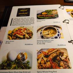 Strange things on menu