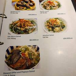 Strange things on menu