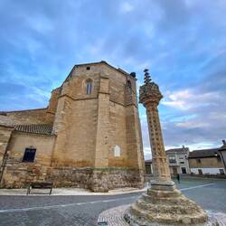 The church opposite our lodging in Boadilla