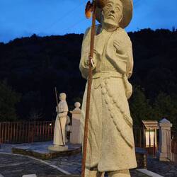 Pilgrim statues.