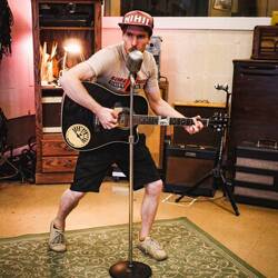 This is THE microphone Johnny Cash recorded Folsom Prison Blues with!