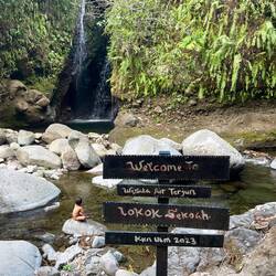 Arrival at the Sekoah Waterfall