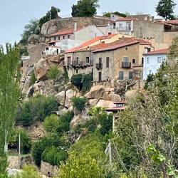 Old houses on the edge of town