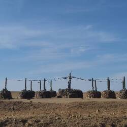 Eine Ansammlung der hier typischen Anbetungsstätten