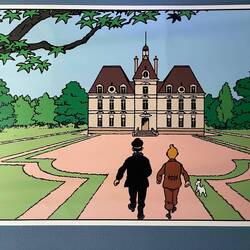 Chateau de Moulinsart - Tim & Struppi (Kapitän & Tim im Bild)
