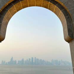 view from terrace to skyline