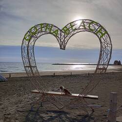 A Rebel on the beach