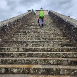 These steps were steep