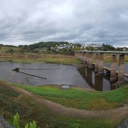 Panoramic just before Portomarín