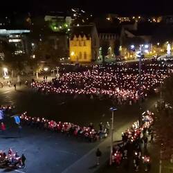 Ankunft der Prozession