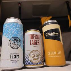 Biertasting in Tofino - am gestrigen Abend.