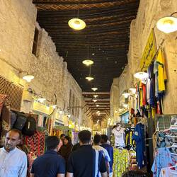 Souq Waqif at night. Believe it or not: air-conditioned as well