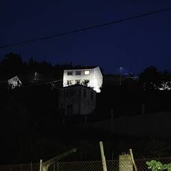 Oops, we forgot to turn off the light when we left.