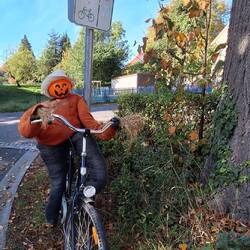 Der Kürbismann von vorne...