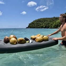 Getting the supplies back to the boat 🤣