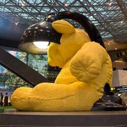 Teddybear grown into a night light